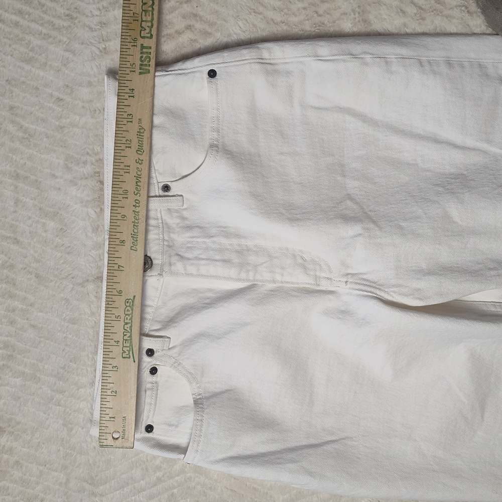 Ambercrombie And Fitch Ultra High Rise Kick Flare Women's White Jeans Size 29/8 - Picture 4 of 11